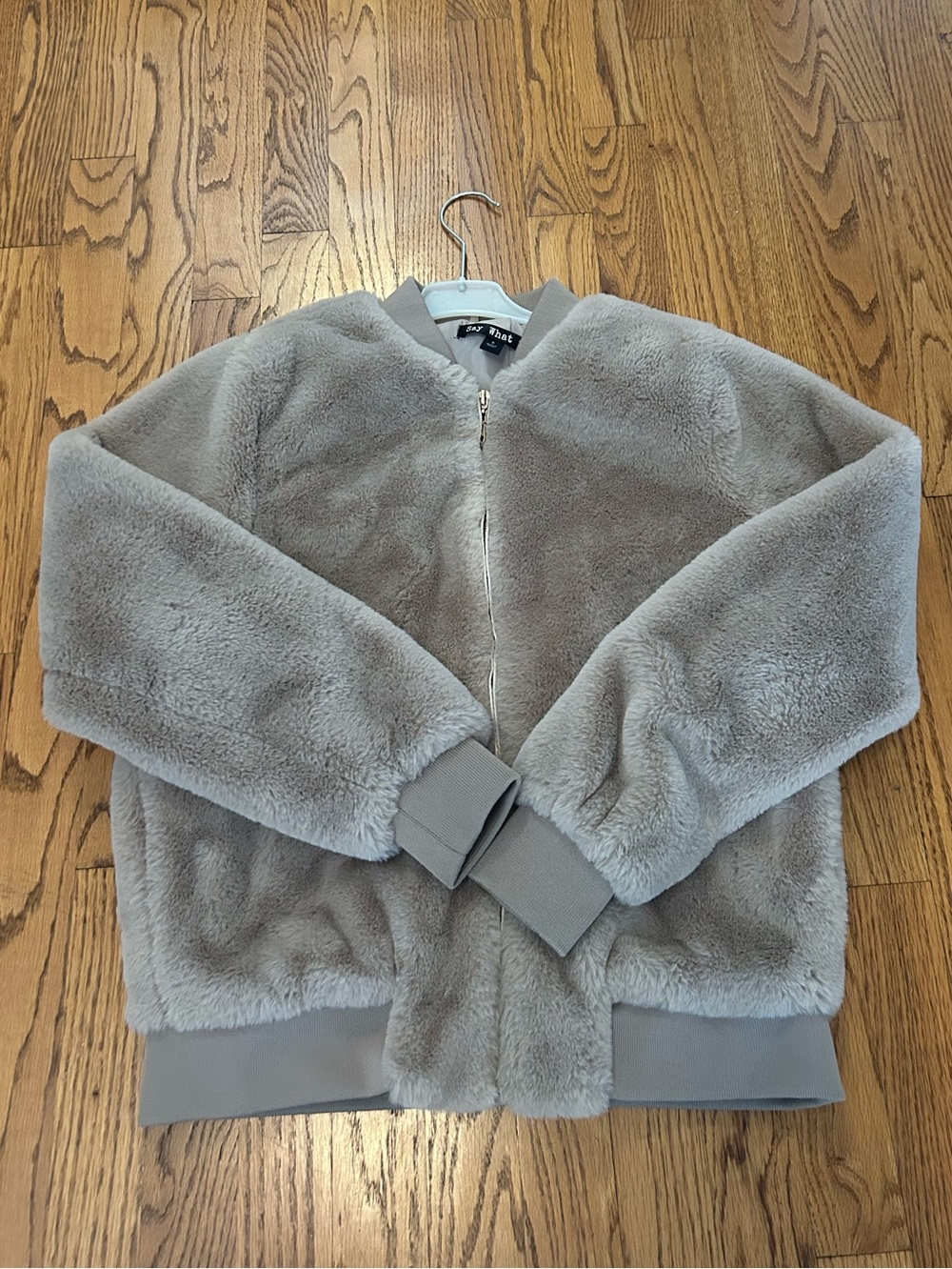 Fluffy warm fashion coat